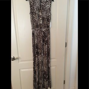 Animal print jumpsuit
